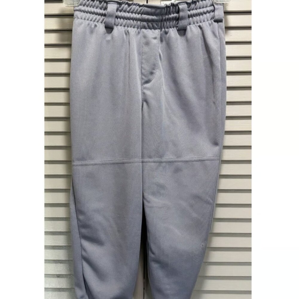 Allison Athletic Youth Baseball Pants Gray Size Small Logo Elastic/Tie Waist